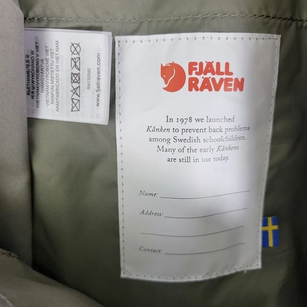 Fjallraven Kanken Mini Backpack In Fog Gray Never Used